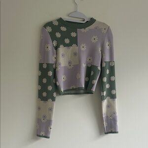 Debut Olive Ribbed Knit Top